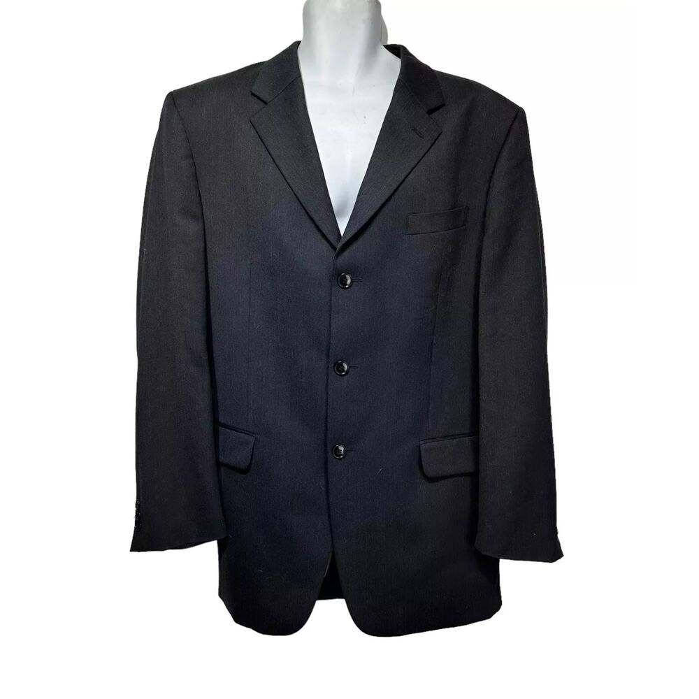 ALBERT NIPON Mens Gray Jacket Blazer Wool Size 42L